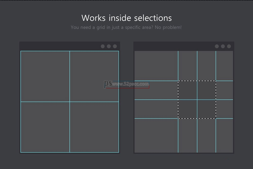 Photoshop插件扩展Better grids1.0布局创建工具包 Better grids汉化PS网格布局面板