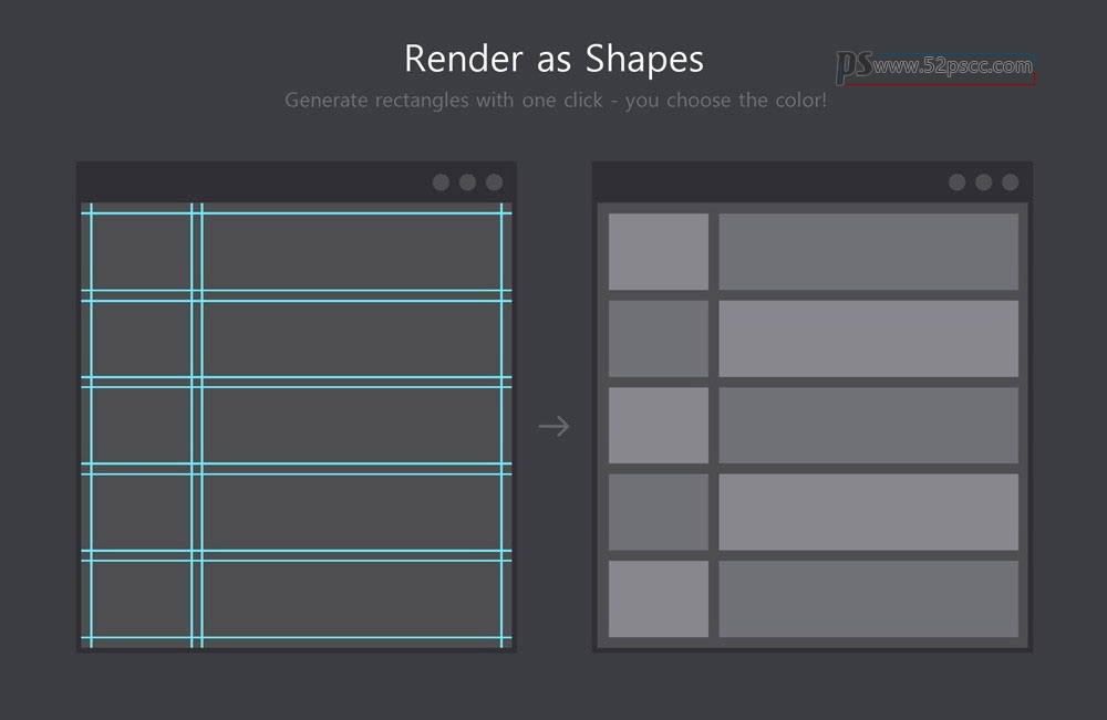 Photoshop插件扩展Better grids1.0布局创建工具包 Better grids汉化PS网格布局面板