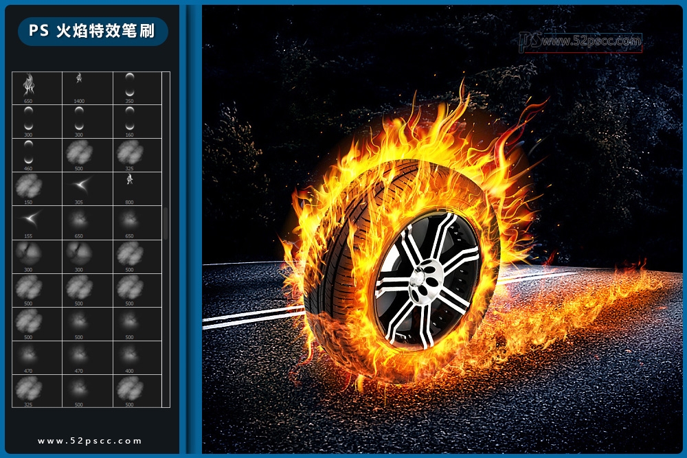 Procreate火焰笔刷 PS燃烧火焰素材 Photoshop火效果笔刷缩略图 Procreate火焰笔刷 PS燃烧火焰素材 Photoshop火效果笔刷缩略图