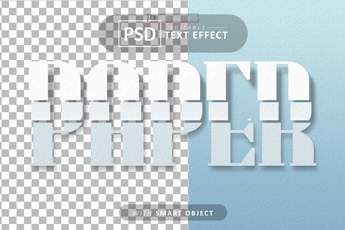 Photoshop扁平化断开创意字体效果样式PS可编辑创意字体预设