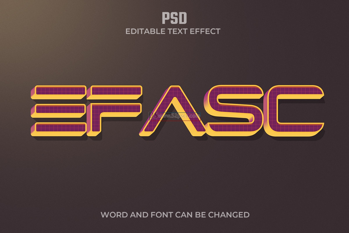 Photoshop超经典个性纹理立体字效果样式PS可编辑个性纹理立体预设