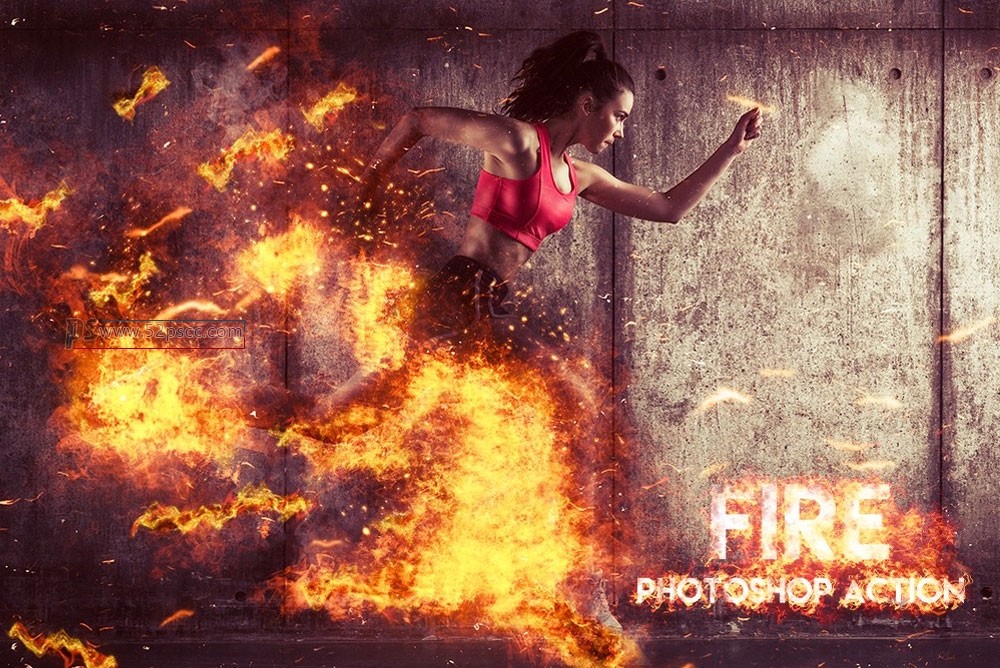 超酷爆炸火焰特效动作 火焰燃烧Photoshop 动作缩略图