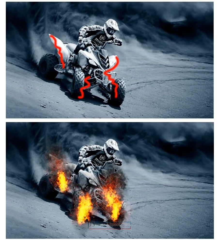 超酷火焰光效PS动作 火焰特效Photoshop动作（附视频教程）