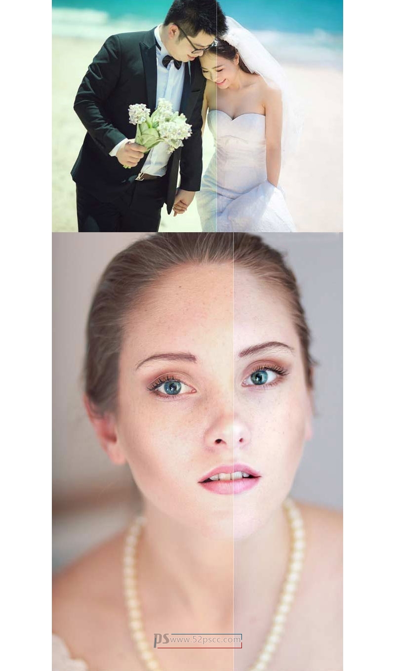 婚纱摄影后期效果调色PS动作16婚纱照效果Photoshop动作