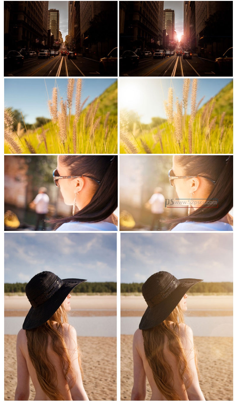 专业摄影后期焦点虚化散景镜头光斑PS动作5套装（附教程）（套装5）