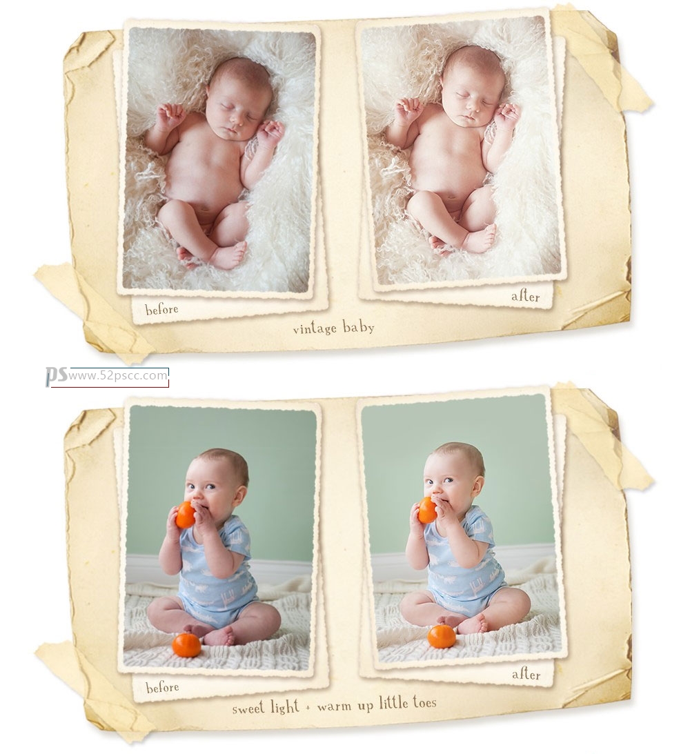 大师级儿童婴儿肖像PS动作集 米贝拉 · 莉莉 Photoshop 动作