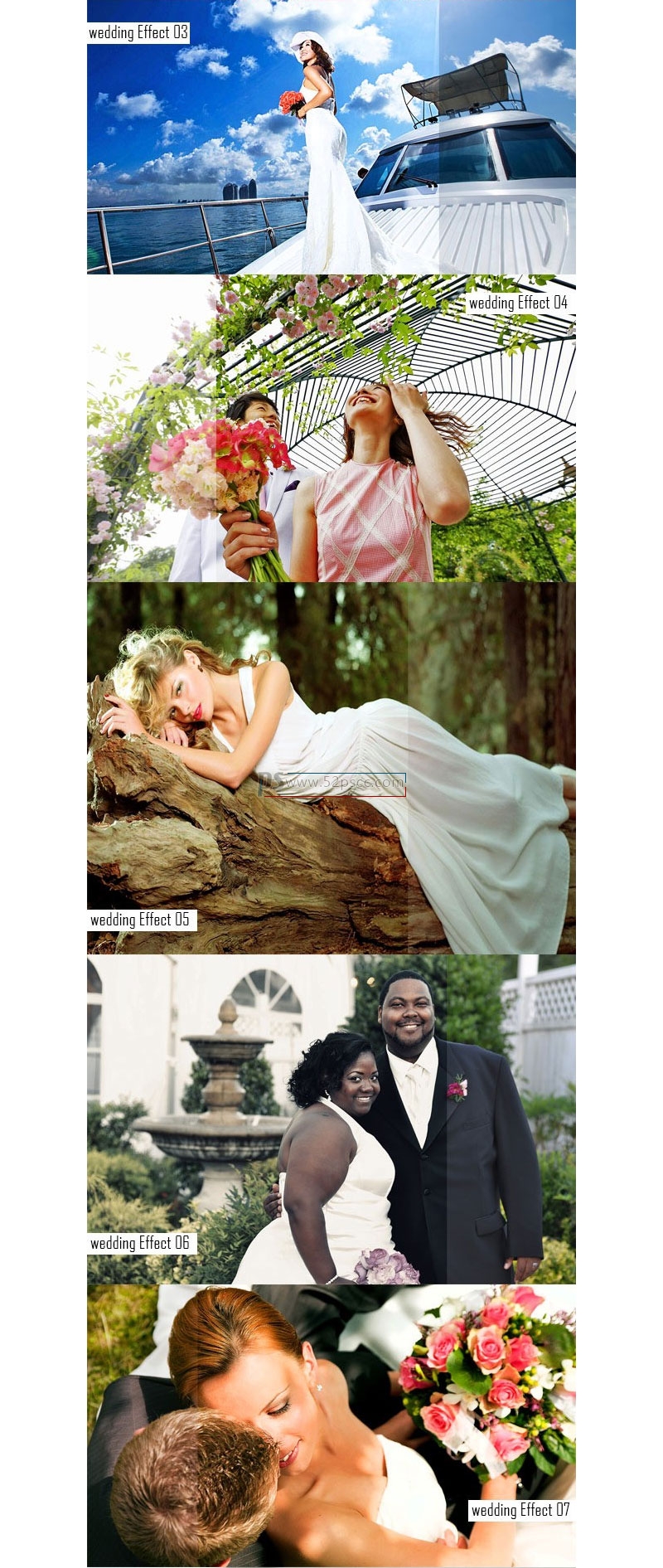 20组婚礼照片HDR效果动作HDR照片效果Photoshop修饰动作