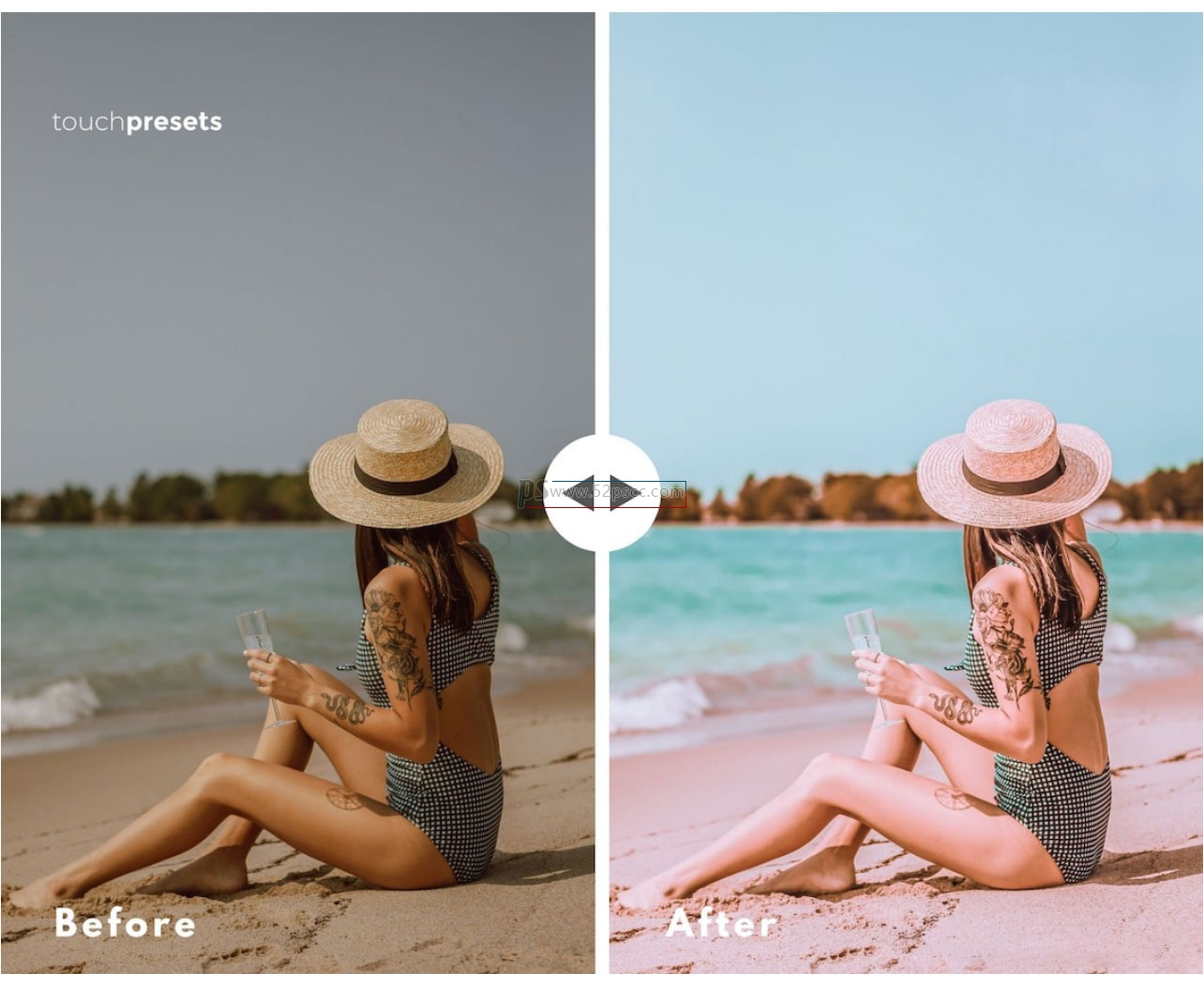 15组INS海滩旅拍风光人像Lightroom预设Beach Travel Instagram Presets